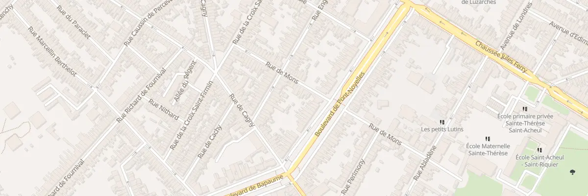 Plan du 34 Rue de Mons à Amiens