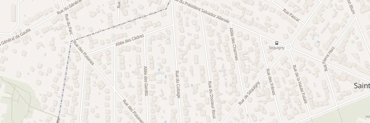 Plan du 44 Rue du Cottage à Sainte-Geneviève-des-Bois