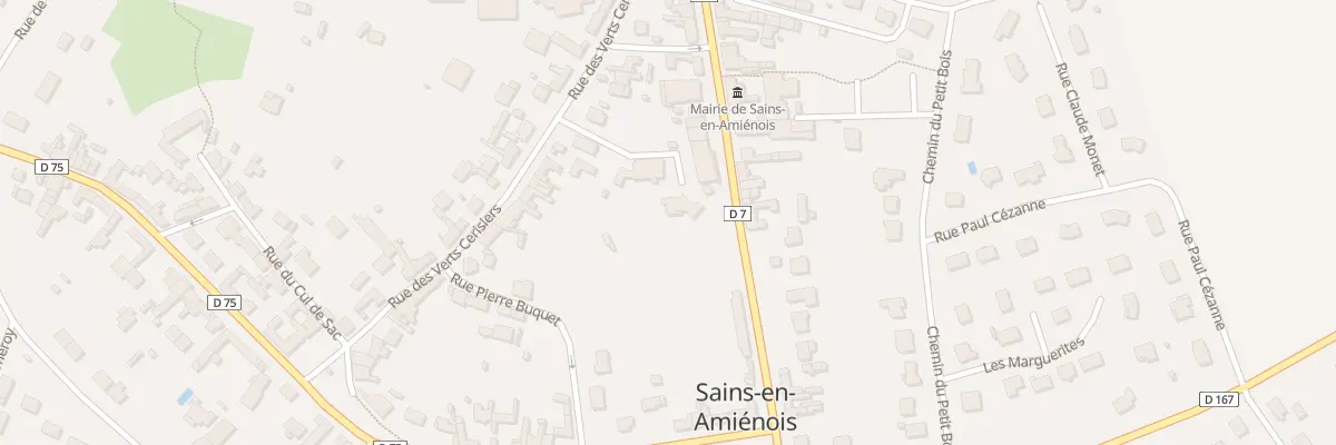 Plan du 33 Rue de la Chaussée à Sains-en-Amiénois