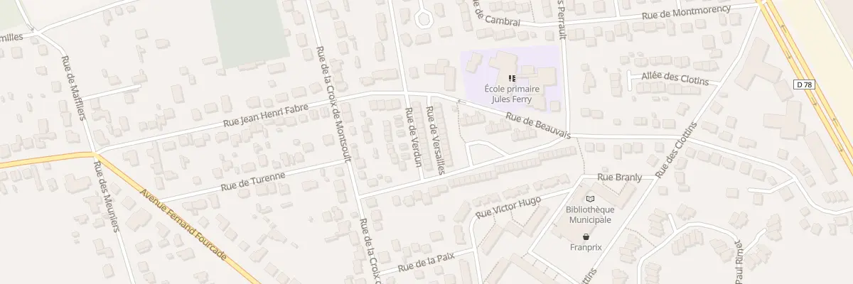 Plan du 15 Rue de Verdun à Montsoult