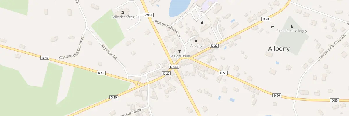 Plan du 1 Pl de l’Eglise à Allogny
