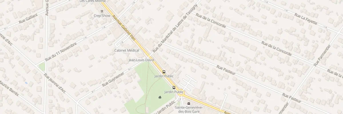 Plan du 8 Rue Pasteur à Sainte-Geneviève-des-Bois