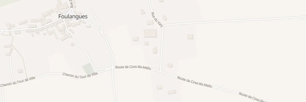 Plan du 12 Rue du Vary à Foulangues