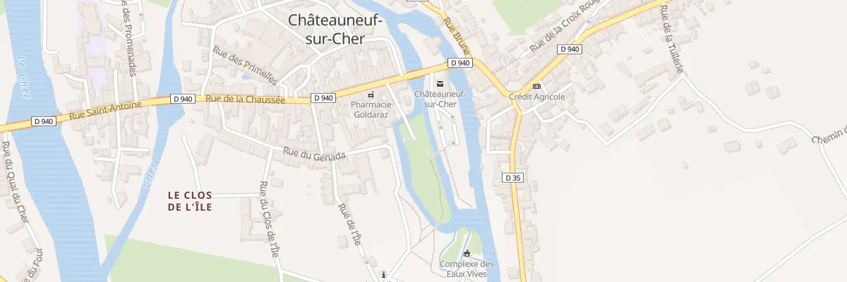 Plan du 96A La Ville à Châteauneuf-sur-Cher