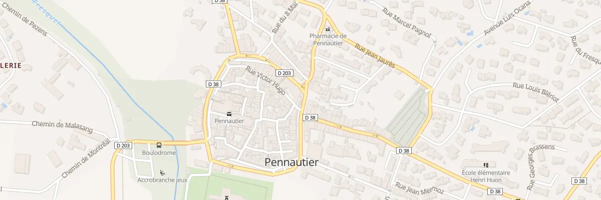 Plan du 18 Bd Joliot Curie à Pennautier