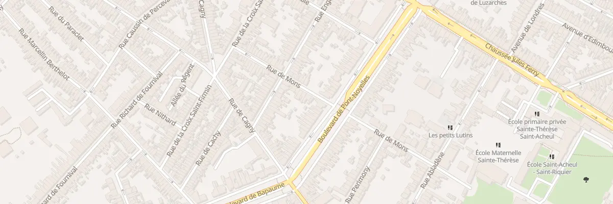 Plan du 38 Rue de Mons à Amiens