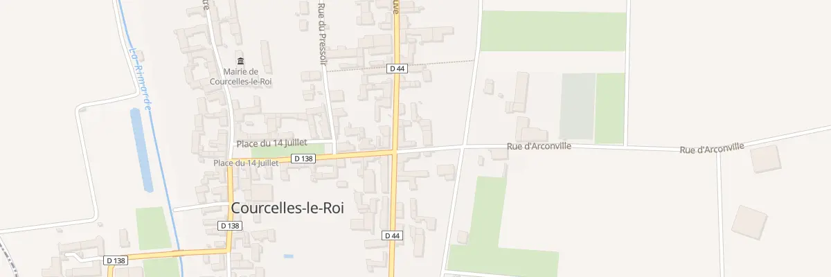 Plan du 2 Rue Neuve à Courcelles-le-Roi