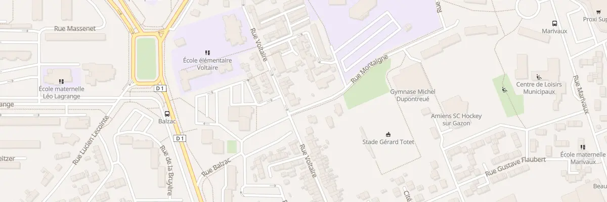 Plan du 96 Rue Voltaire à Amiens