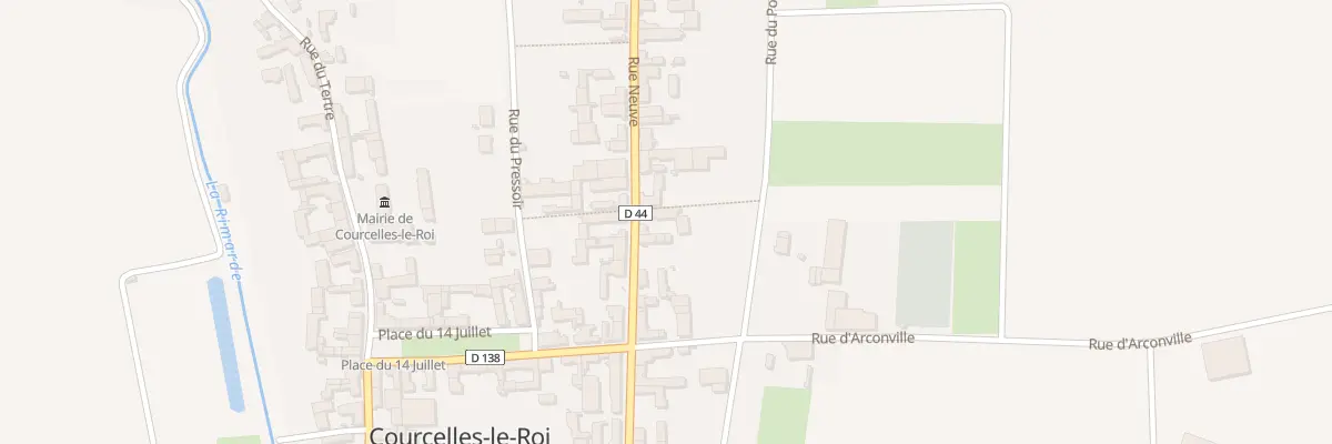 Plan du 10 Rue Neuve à Courcelles-le-Roi