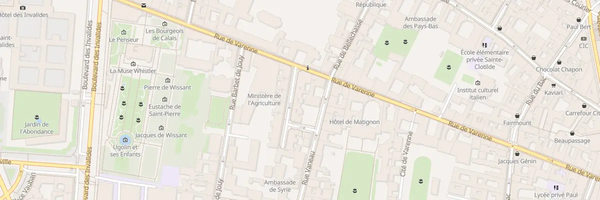 Plan du 63 Rue de Varenne à Paris 7e Arrondissement