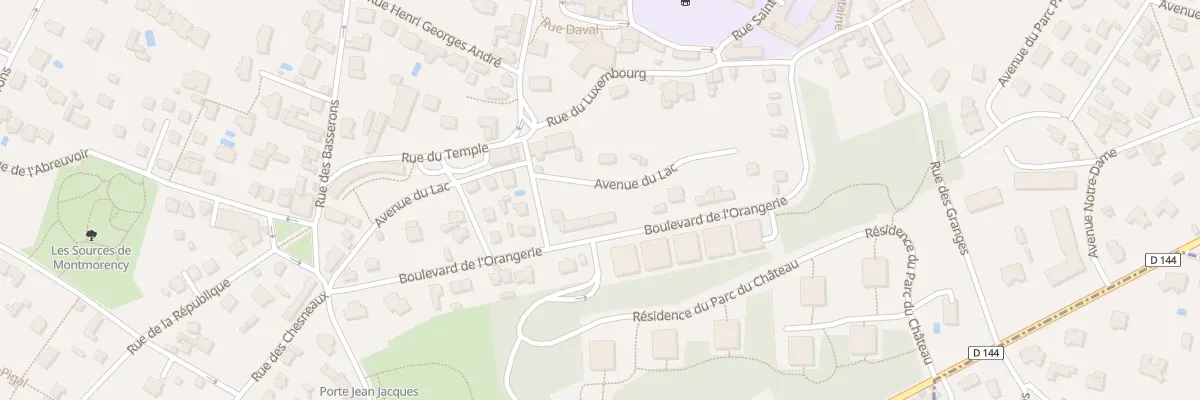 Plan du 16 Bd de l’Orangerie à Montmorency