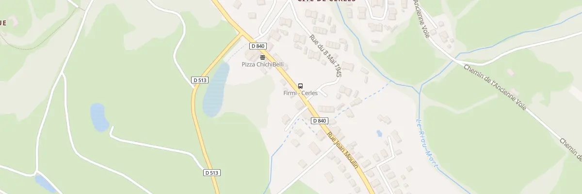 Plan du 13 Rue Jean Moulin à Firmi