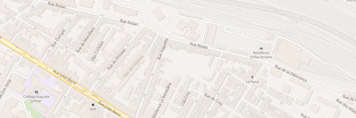 Plan du 228 Rue Riolan à Amiens