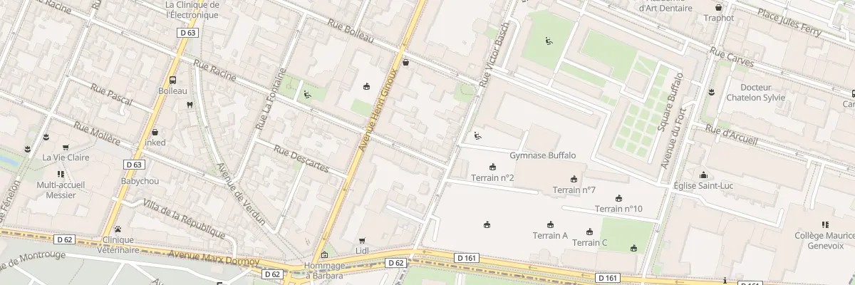 Plan du 8 Rue des Frères Henry à Montrouge