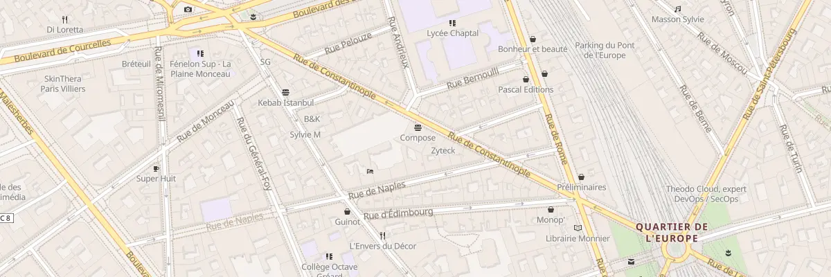 Plan du 23B Rue de Constantinople à Paris 8e Arrondissement