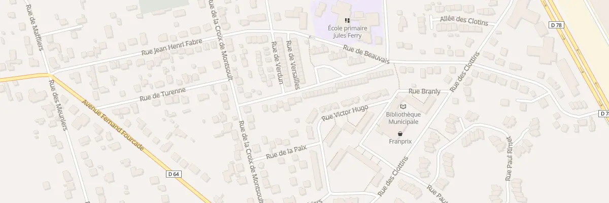 Plan du 10 Rue Bel Air à Montsoult