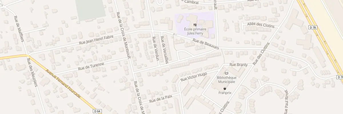 Plan du 21 Rue de Versailles à Montsoult