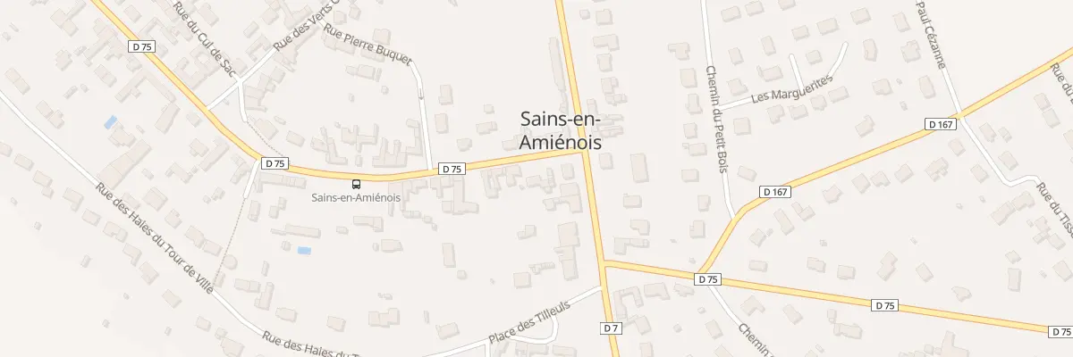 Plan du 1 Rue du Puits à Sains-en-Amiénois