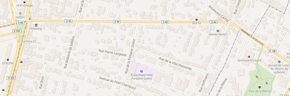 Plan du 5 Rue de la Villa Flamande à Bourg-la-Reine