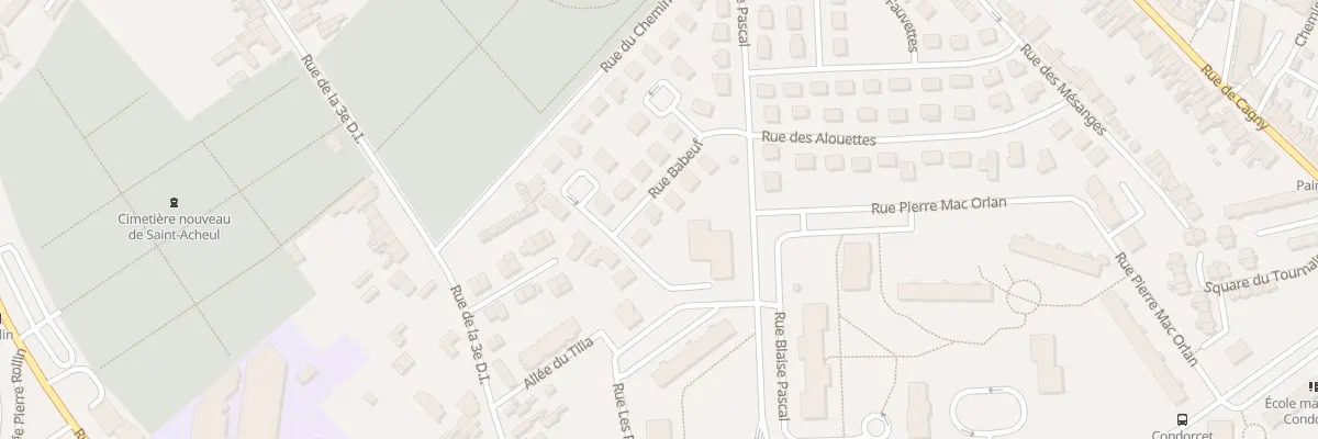 Plan du 7 Rue Babeuf à Amiens
