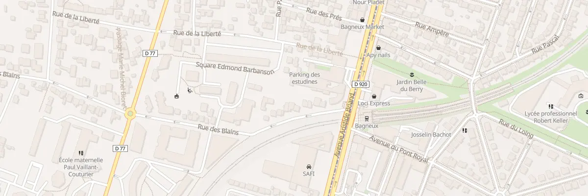 Plan du 171 Rue des Blains à Bagneux