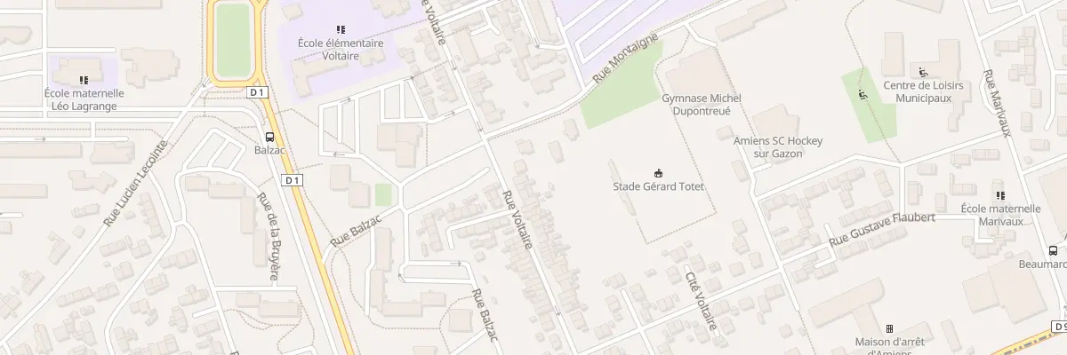 Plan du 88 Rue Voltaire à Amiens