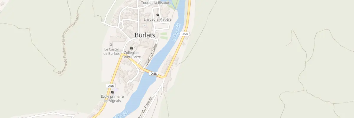 Plan du 10 Rte de Lacrouzette à Burlats