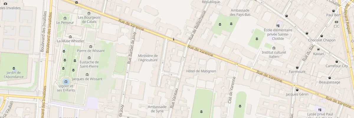 Plan du 61 Rue de Varenne à Paris 7e Arrondissement