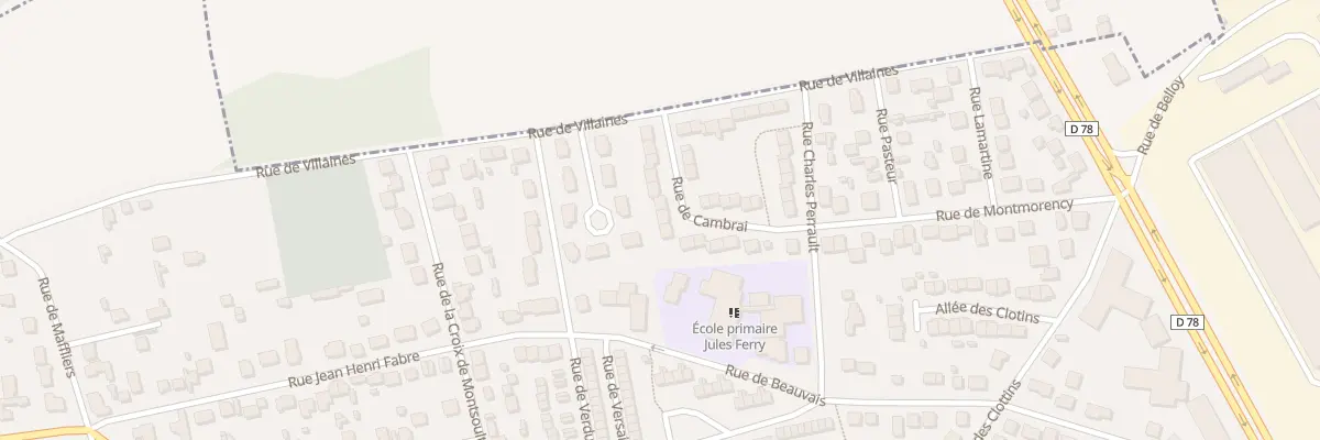 Plan du 14 Rue de Cambrai à Montsoult