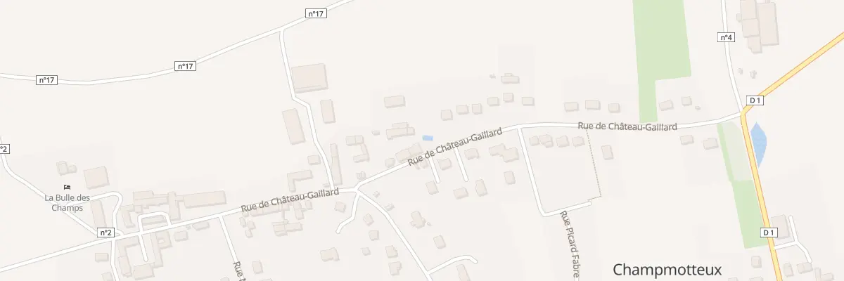 Plan du 11 Rue du Chateau Gaillard à Champmotteux
