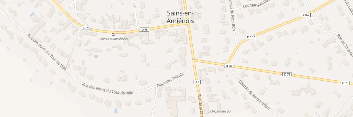 Plan du 21 Rue de la Chaussée à Sains-en-Amiénois