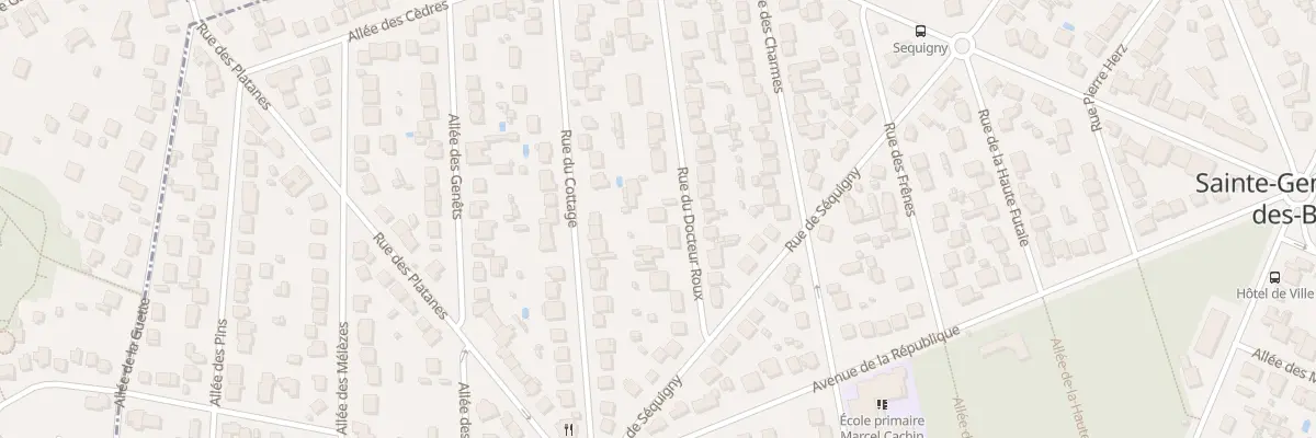 Plan du 17 Rue du Docteur Roux à Sainte-Geneviève-des-Bois