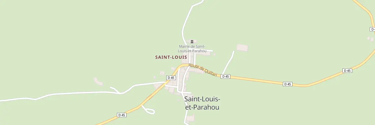 Plan du Village à Saint-Louis-et-Parahou