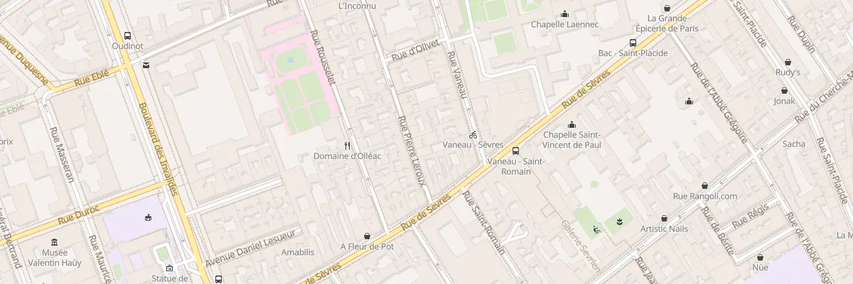 Plan du 23 Rue Pierre Leroux à Paris 7e Arrondissement