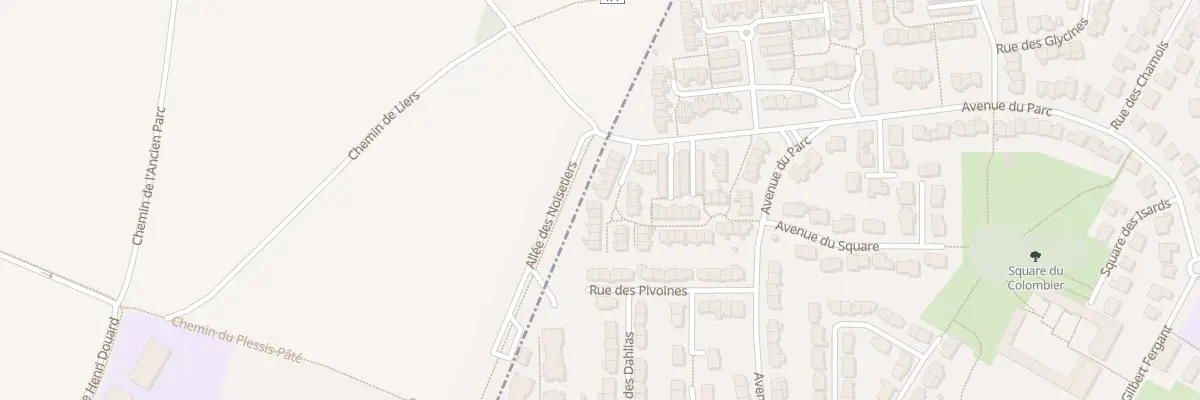 Plan du 28 All des Amandiers au Plessis-Pâté