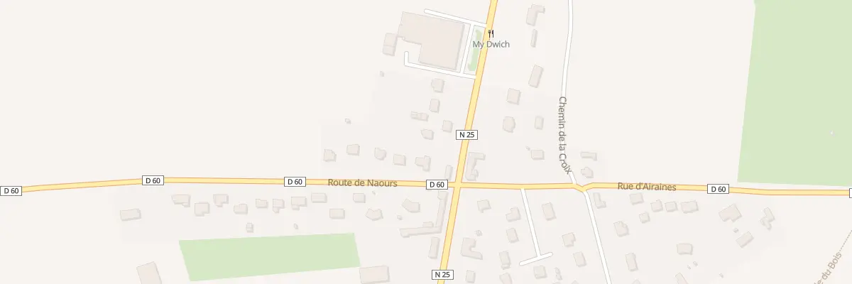 Plan du 4 Rte de Naours à Talmas