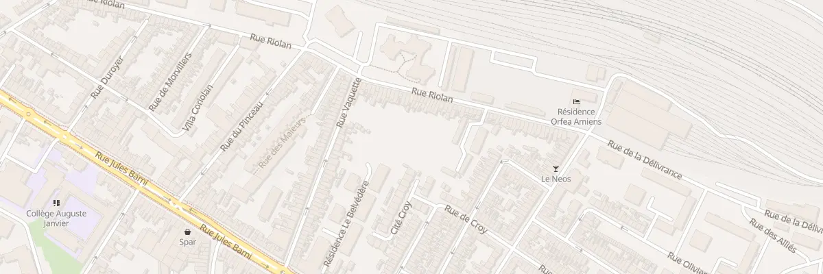 Plan du 244 Rue Riolan à Amiens