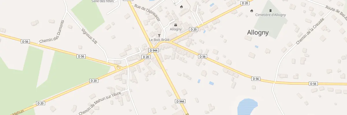 Plan du 2B Rte de St Martin d’Auxigny à Allogny