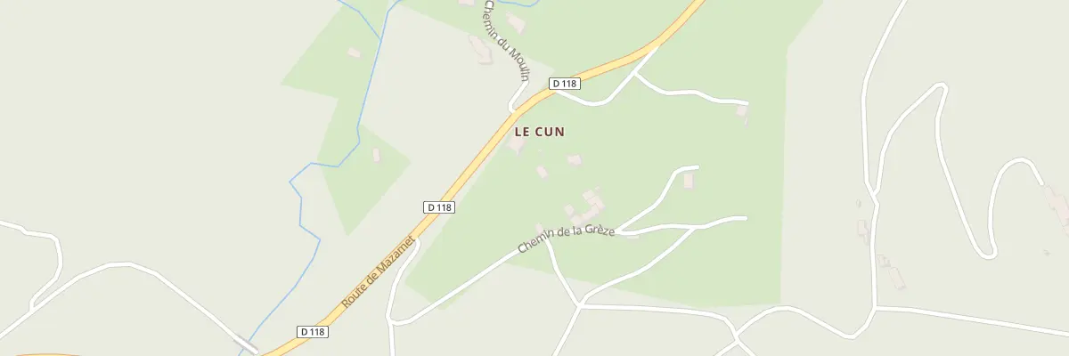 Plan du 119A Le Cun Haut aux Martys