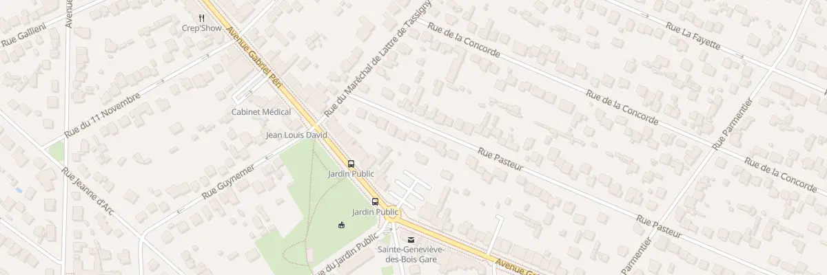 Plan du 16 Rue Pasteur à Sainte-Geneviève-des-Bois