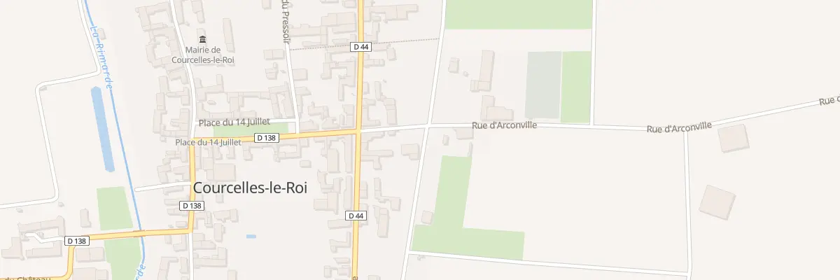 Plan du 3 Gr Grande Rue à Courcelles-le-Roi