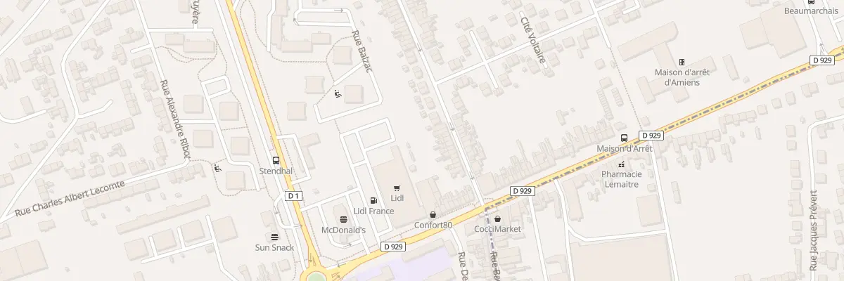 Plan du 27 Rue Voltaire à Amiens