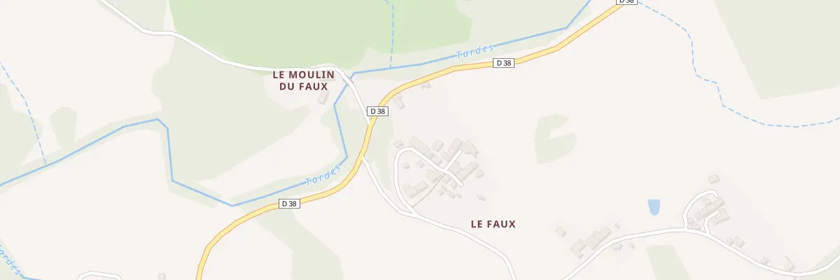 Plan du 3 Le Faux à Saint-Silvain-Bellegarde