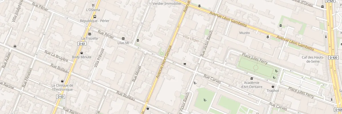 Plan du 84 Rue Carvès à Montrouge