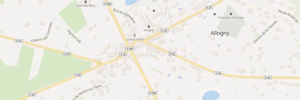 Plan du 4 Rte de St Martin d’Auxigny à Allogny