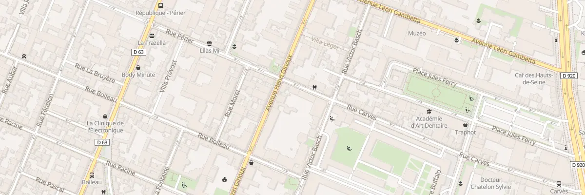 Plan du 65 Rue Carvès à Montrouge