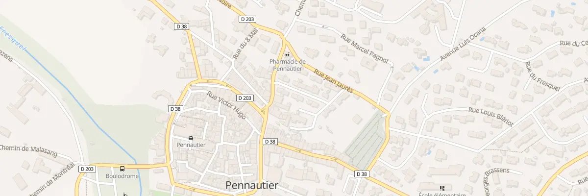 Plan du 6 Rue Léon Blum à Pennautier