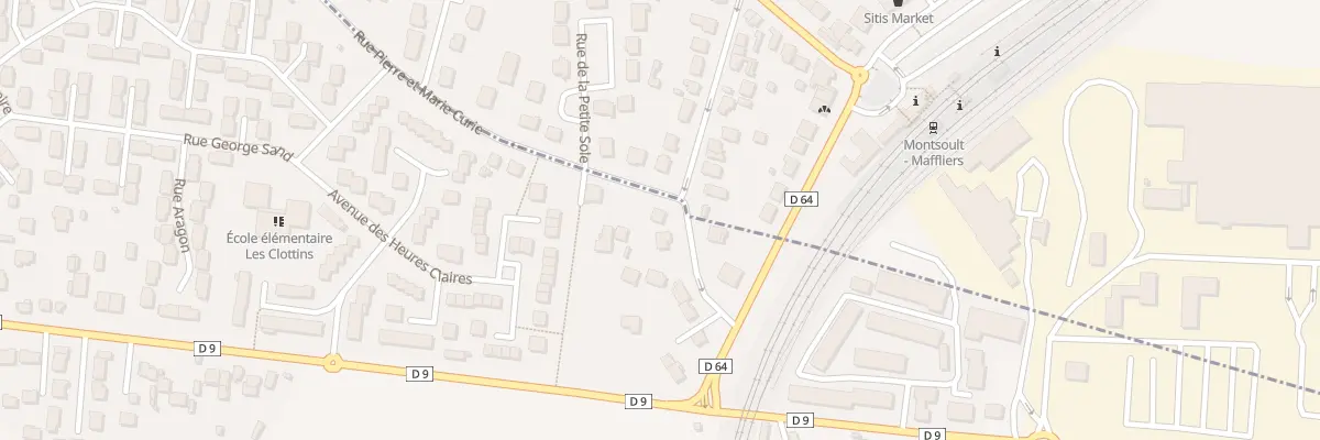 Plan du 3 Rue Pierre et Marie Curie à Baillet-en-France