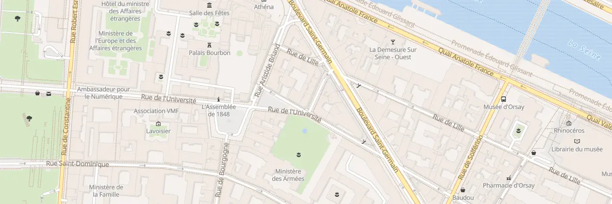 Plan du 8 Rue de Courty à Paris 7e Arrondissement