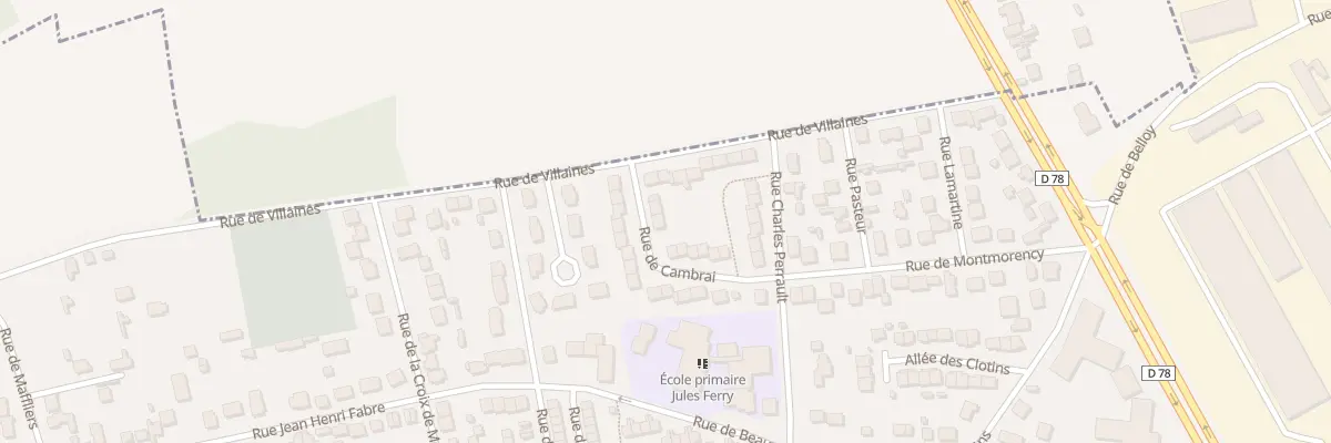 Plan du 3 Rue de Cambrai à Montsoult